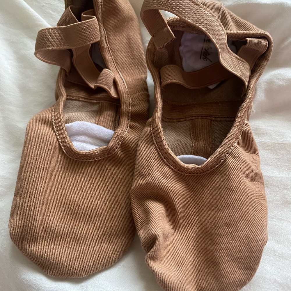 brown ballet slippers! size 37,5/7 B